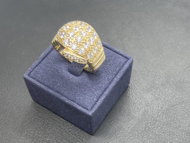 9ct CZ Set Boxing Glove Ring