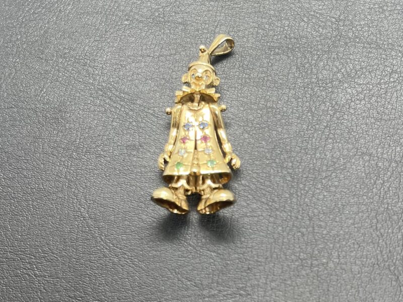 9ct Clown Pendant